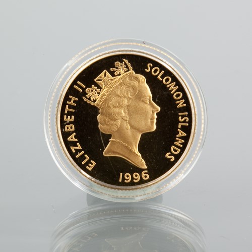 Lot 986 - PROOF SOLOMON ISLANDS $50 DOLLAR COIN DATED...