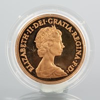 Lot 996 - GOLD FIVE POUNDS COIN DATED 1981