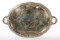 Lot 11 - IMPRESSIVE VICTORIAN SILVER PLATED OVAL...