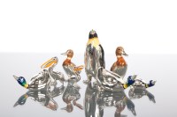 Lot 18 - COLLECTION OF EIGHT CONTEMPORARY ENAMEL SILVER...