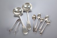 Lot 28 - TWO SILVER SAUCE LADLES Sheffield hallmarks,...