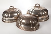 Lot 42 - EDWARDIAN SET OF FOUR SILVER PLATED GRADUATED...