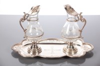 Lot 69A - SILVER PLATED COMMUNION SET comprising two...