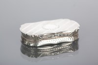 Lot 77 - VICTORIAN SILVER VINAIGRETTE BY NATHANIEL...