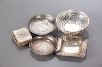 Lot 79A - PAIR OF SILVER BON BON DISHES AND OTHER SILVER...