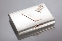 Lot 88 - LATVIAN SILVER PRESENTATION CIGARETTE CASE the...