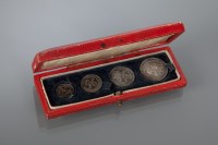 Lot 97A - 1903 SET OF FOUR MAUNDY COINS in fitted case