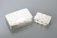 Lot 104A - VICTORIAN SILVER VINAIGRETTE AND AN EDWARDIAN...