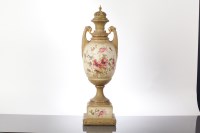 Lot 115 - LARGE AUSTRIAN TURN WIEN PORCELAIN VASE AND...