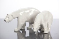 Lot 127 - TWO ROYAL COPENHAGEN FIGURES MODELLED AS POLAR...