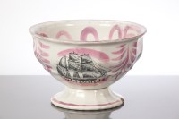 Lot 145 - SUNDERLAND LUSTRE BOWL of circular form and on...