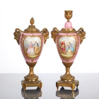 Lot 166 - PAIR OF 19TH CENTURY FRENCH ORMOLU MOUNTED...