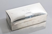 Lot 18 - SILVER CIGAR BOX maker Deakin & Francis Ltd.,...