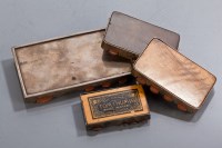 Lot 25 - FOUR SILVER WHIST COUNTERS of various sizes,...