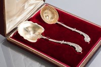 Lot 73 - FRENCH 19TH CENTURY SILVER DESSERT SERVING...