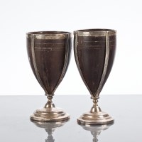Lot 107 - PAIR OF 19TH CENTURY ANGLO-COLONIAL SILVER...