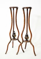 Lot 225 - PAIR OF FRENCH MAHOGANY BRASS MOUNTED TORCHERE...