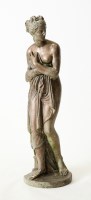 Lot 233 - MODERN BRONZED GARDEN STATUE OF DIANA 120cm high