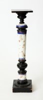 Lot 241 - LATE VICTORIAN CERAMIC FLORAL JARDINIERE STAND...