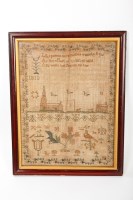 Lot 245 - GEORGE III SAMPLER dated 1812, stiched with a...