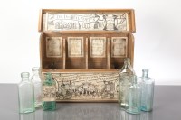 Lot 253 - VICTORIAN APOTHECARY DISPENSING BOX labelled...