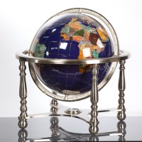 Lot 256 - MODERN SPECIMEN TERRESTRIAL TABLE GLOBE on a...