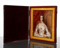 Lot 280 - MISS BOFFIN (BRITISH 19TH CENTURY) PORTRAIT...