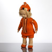 Lot 284 - STEIFF FELT DOLL circa 1940, with blonde hair...