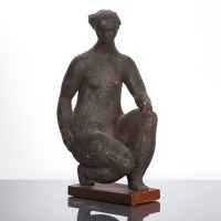 Lot 303 - PAUL ZANTERSTEIN (1930-1971) KNEELING GIRL...