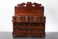 Lot 322 - SCOTTISH MAHOGANY MINIATURE DRESSING CHEST...