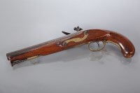 Lot 337 - MID 19TH CENTURY GERMAN PERCUSSION PISTOL...