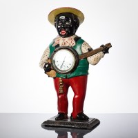 Lot 343 - EARLY 20TH CENTURY PAINTED CAST IRON NOVELTY...