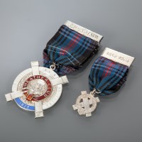 Lot 344 - SCOTTISH HEATHER CLUB SILVER AND ENAMEL MEDAL...