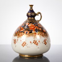 Lot 381 - NAUTILUS PORCELAIN VASE of globular form, with...