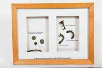 Lot 412 - FRAMED COLLECTION OF ROMANO-BRITISH BRONZE...