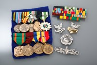 Lot 424 - AMERICAN MILITARY VIETNAM NINE MEDAL GROUP...