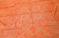 Lot 457 - TWO LARGE PERSIAN PAISLEY SHAWLS with overall...