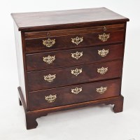 Lot 464 - GEORGE III MAHOGANY BACHELORS CHEST the...