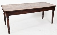 Lot 466 - 19TH CENTURY CONTINENTAL RUSTIC OAK REFECTORY...