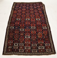 Lot 486 - AFGHAN KILIM with rows of small guls, within a...