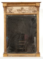 Lot 491 - VICTORIAN GILTWOOD PIER GLASS MIRROR the...