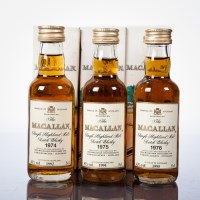 Lot 854 - THE MACALLAN 18 YEAR OLD 1974 MINIATURE...