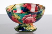 Lot 131 - WEMYSS PEDESTAL BOWL jazzy cabbage rose...