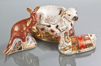 Lot 147 - THREE ROYAL CROWN DERBY PAPERWEIGHTS of Water...