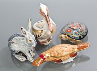 Lot 148 - FOUR ROYAL CROWN DERBY PAPERWEIGHTS of...