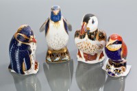 Lot 152 - FOUR ROYAL CROWN DERBY PAPERWEIGHTS of Emperor...