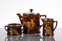 Lot 179 - ROYAL DOULTON 'PIED PIPER' SILVER MOUNTED TEA...