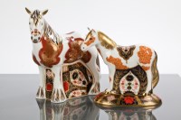 Lot 210 - TWO ROYAL CROWN DERBY PAPERWEIGHTS Welsh Cob,...