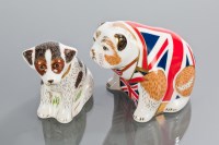 Lot 216 - TWO ROYAL CROWN DERBY PAPERWEIGHTS The British...