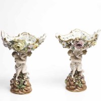 Lot 595 - PAIR OF ENGLISH 19TH CENTURY COMPORTS by John...